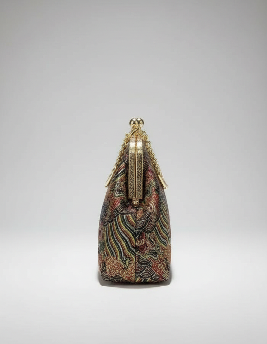 YÚN · Jīnyún 金云 — Sac à main doré en brocart