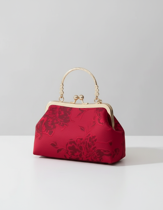 XIǍN · Hóngyàn 显红艳 —Sac rouge en étoffe décorative