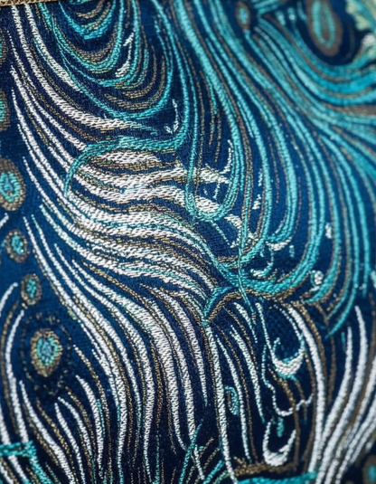 YÚN · Qīngyún 青云 — Sac à main bleue en brocart